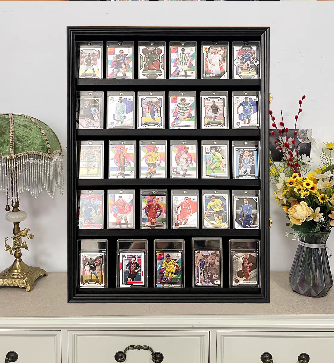 评级卡卡砖装裱框球星卡收纳展示柜足球球星卡展示盒