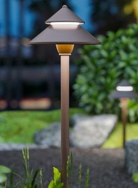 草坪灯户外防水蘑菇灯网红庭院花园灯室外ledR现代别墅景观插地灯