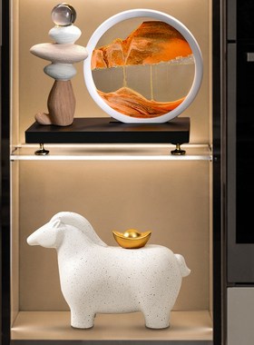 现代高级感客厅酒柜装o饰品摆件轻奢高档2024新家居好物100个快递