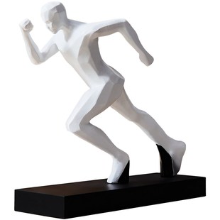 现代抽象运动人物摆件高端大气上档次老板办公室桌面Y装饰品高级