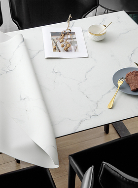 Q弹硅胶桌垫仿北欧大理石纹桌布防水防油免洗餐桌垫TPVC防烫茶几
