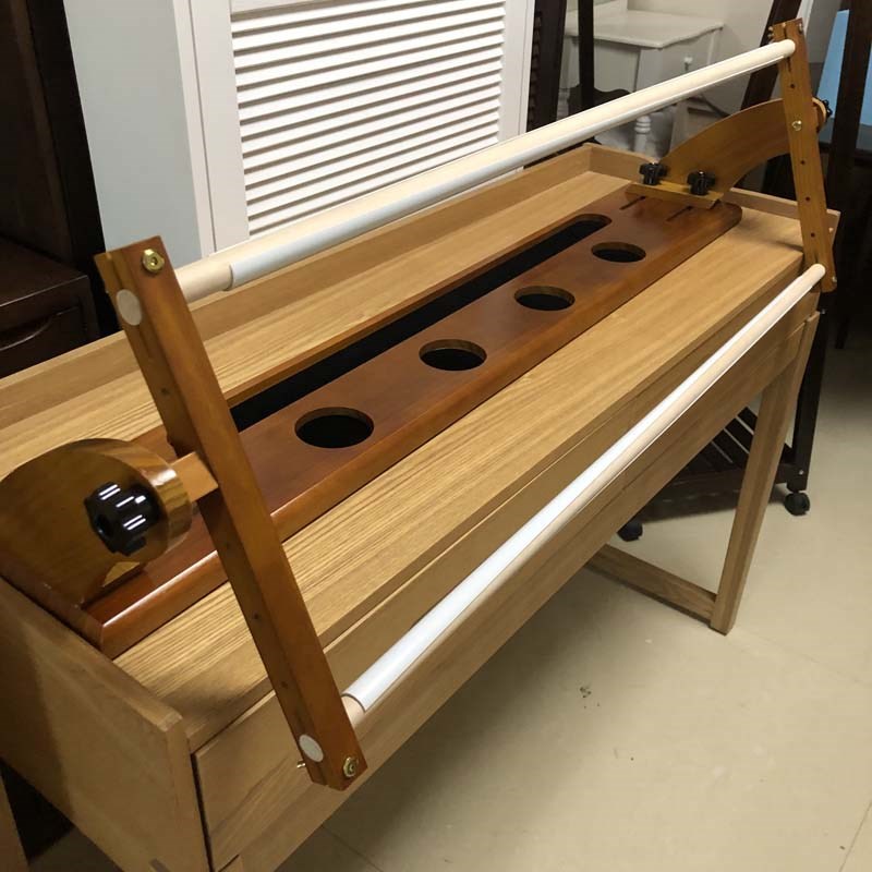 实木绣架大号十字绣辅p助工具台式桌面绣绷刺绣苏绣架子固定器通