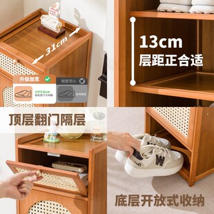 夹缝鞋柜家用2025新款入户门口过道小H窄多层简易好看鞋架子省空