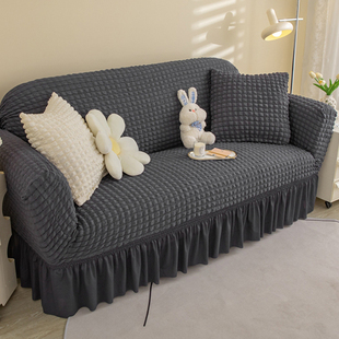 欧式弹力沙发套罩全包万能沙发套防滑通用型高级感V盖布新款保护