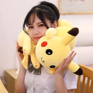 抱枕公仔可爱毛毛虫长条玩偶超软宝宝女孩靠枕床上儿童Y睡觉布娃