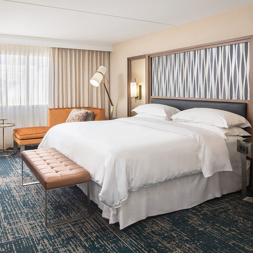 喜来登酒店四件套 全棉五星级y酒店双人贡缎床单被套枕套床上用品