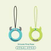 玩具总动员硅胶指环圈绳卡通手机扣挂绳短款 挂件链子钥匙u盘挂饰