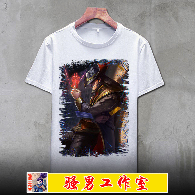 徐老师老徐杂货铺青年男装衣服学生印花短袖t恤男卡牌大师崔斯特在类目 男装, T恤中 - 来自Buy2taobao.com提供专业的淘宝代购服务