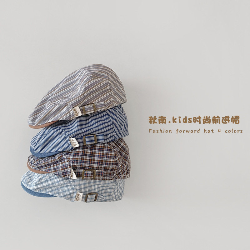 儿童帽子春秋季时尚格子条纹可爱超萌男童女童前进帽宝宝鸭舌帽潮,童装/婴儿装/亲子装,帽子,淘宝优惠券,粉丝福利购,淘宝优惠卷