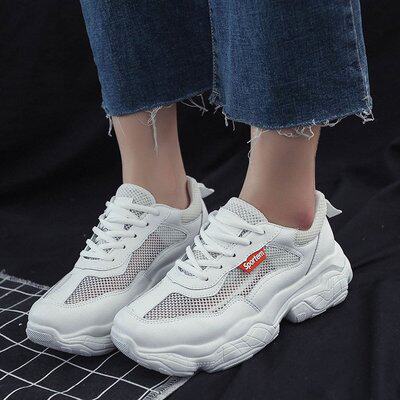 网红春秋内增高休闲风韩版女鞋