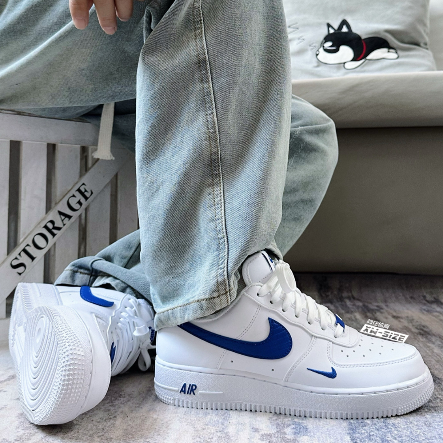 Nike耐克男子空军AF1低帮板鞋