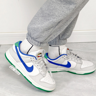 向往体育 Nike/耐克Dunk Low男女白蓝休闲经典板鞋FB7910-100