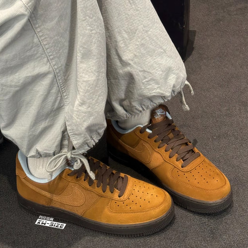 Nike耐克男子空军一号AF1小麦