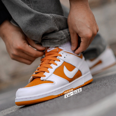 Nike耐克Dunk白棕低帮复古板鞋