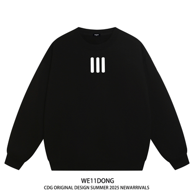 WE11DONECDG重磅加绒圆领卫衣
