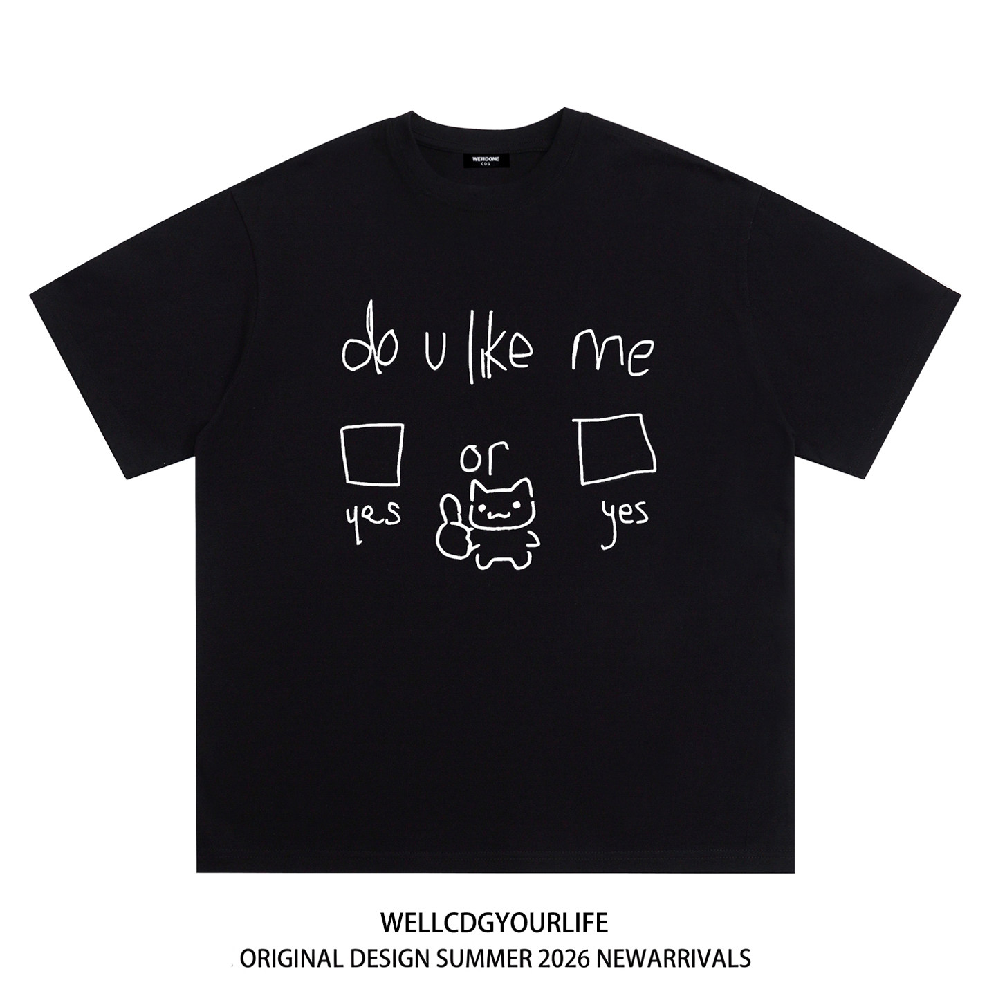 WE11DONECDG重磅宽松短袖t恤图片