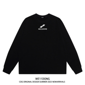 字母印花男女宽松纯棉长袖 WE11DONE CDG小众潮牌WELLDONE美式 T恤