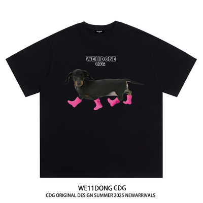 WE11DONECDG赵露思同款狗狗短袖