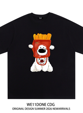 WE11DONE CDG小众潮牌WELLDONE美式高街男女重磅宽松纯棉短袖t恤