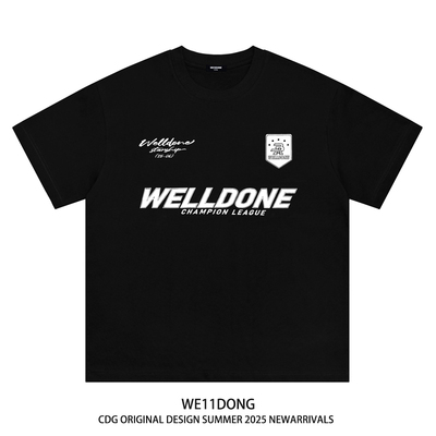 WE11DONECDG重磅宽松短袖T恤