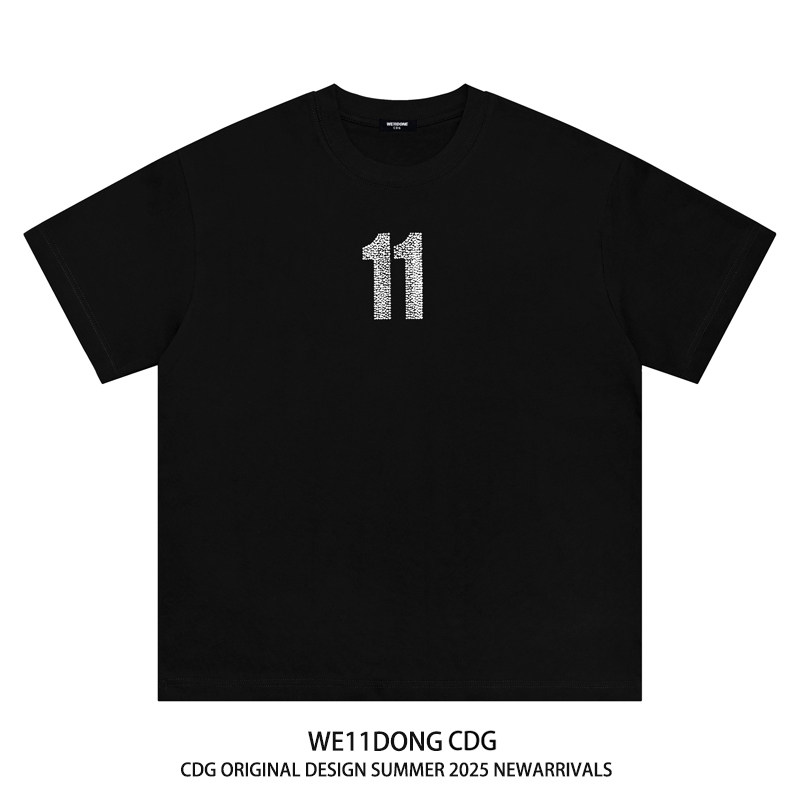 WE11DONECDG数字11印花短袖T恤图片