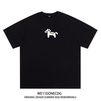 WE11DONECDGE小马印花短袖t恤