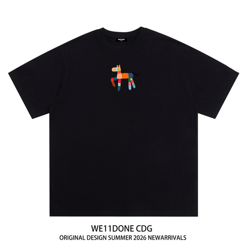 WE11DONECDG小马印花短袖t恤