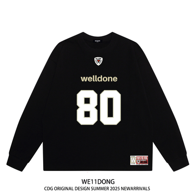 WE11DONECDG球衣80号长袖t恤