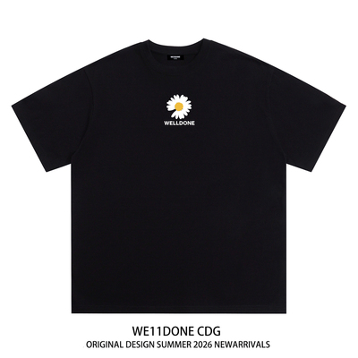 WE11DONECDG雏菊印花短袖t恤
