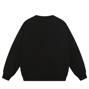 WE11DONE 潮牌WELLDONE小马印花男女重磅宽松加绒圆领卫衣 CDG美式