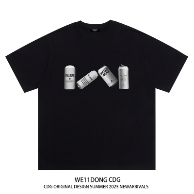 WE11DONECDG瓶子印花短袖T恤