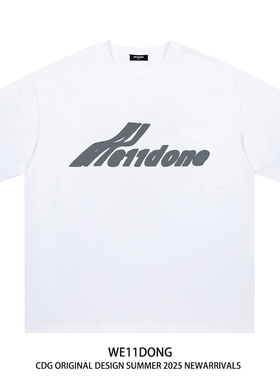 WE11DONE CDG小众潮牌美式夏季纯棉宽松男女士情侣半袖短袖T恤ins