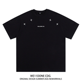 高街男女重磅宽松纯棉短袖 WE11DONE CDG小众潮牌WELLDONE美式 t恤