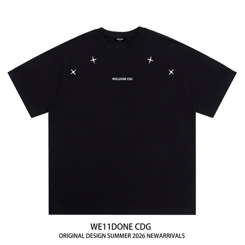 WE11DONECDG重磅纯棉短袖t恤
