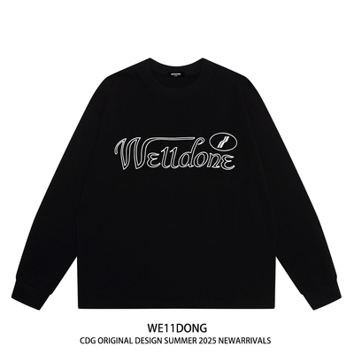 WE11DONECDG重磅纯棉长袖T恤