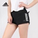 adidas阿迪达斯女式 黑色AJ4851 运动训练针织短透气跑步运动短裤