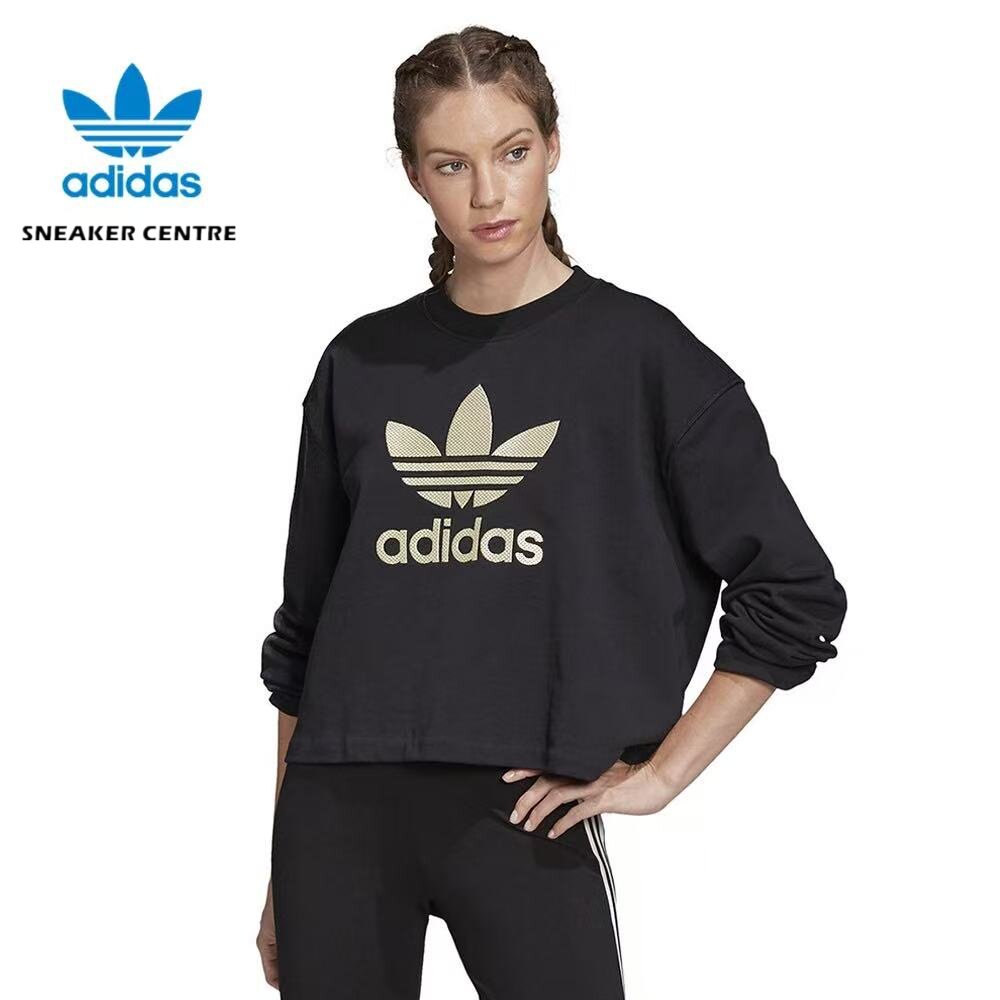 Adidas阿迪达斯三叶草基本款纯棉女式长款短袖T恤百搭时尚DV2607