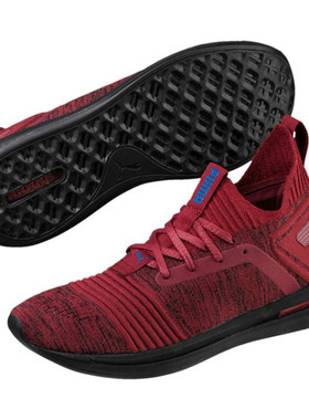 PUMA IGNITE LIMITLESS SR EVOKNIT 紫红软底低帮跑鞋