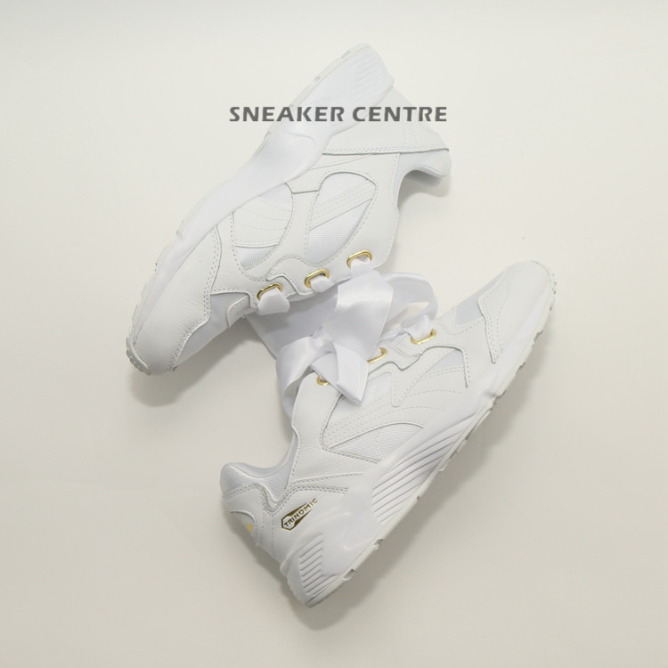 现货 PUMA Prevail Heart 明星同款女款宽丝带旅游休闲鞋小白鞋
