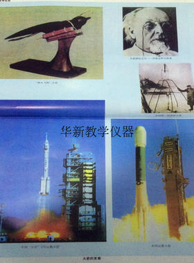 小学科学教学挂图 59007科学史 4幅