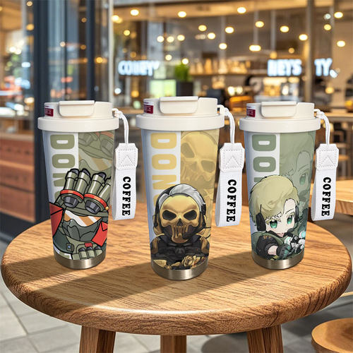 三角洲行动保温杯周边骇爪威龙儿童大容量水杯2025新款不锈钢杯子