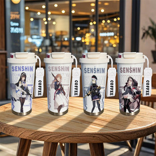 HK416少女前线周边保温杯95式春田大容量学生316不锈钢吸管水杯子