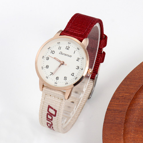 Dansnuo儿童表夜光防水帆布表带