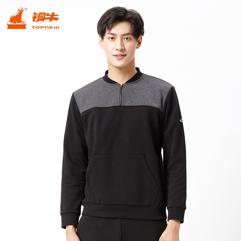 铜牛bless冬季新品半开领上装