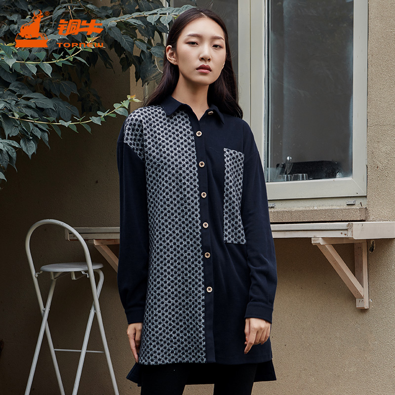 铜牛bless系列春秋季棉衬衫