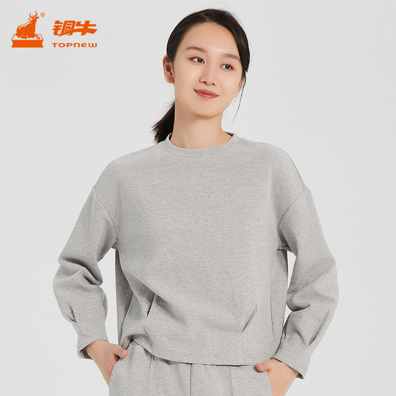 bless系列双面皱布冬季新款铜牛