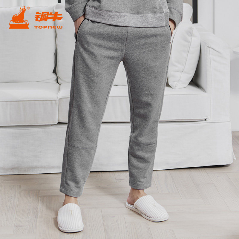 铜牛BLESS系列春秋款九分裤棉磨毛九分男居家下装睡裤NK092,女士内衣/男士内衣/家居服,睡裤/家居裤,淘宝优惠券,粉丝福利购,淘宝优惠卷