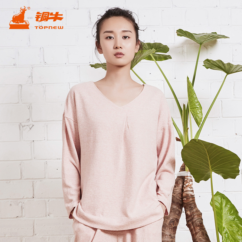 铜牛系列女衫简约舒适vs058睡衣