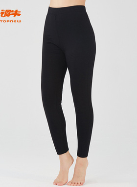 铜牛防风护膝贴护保暖女裤 秋冬女士保暖裤三层加厚VK196