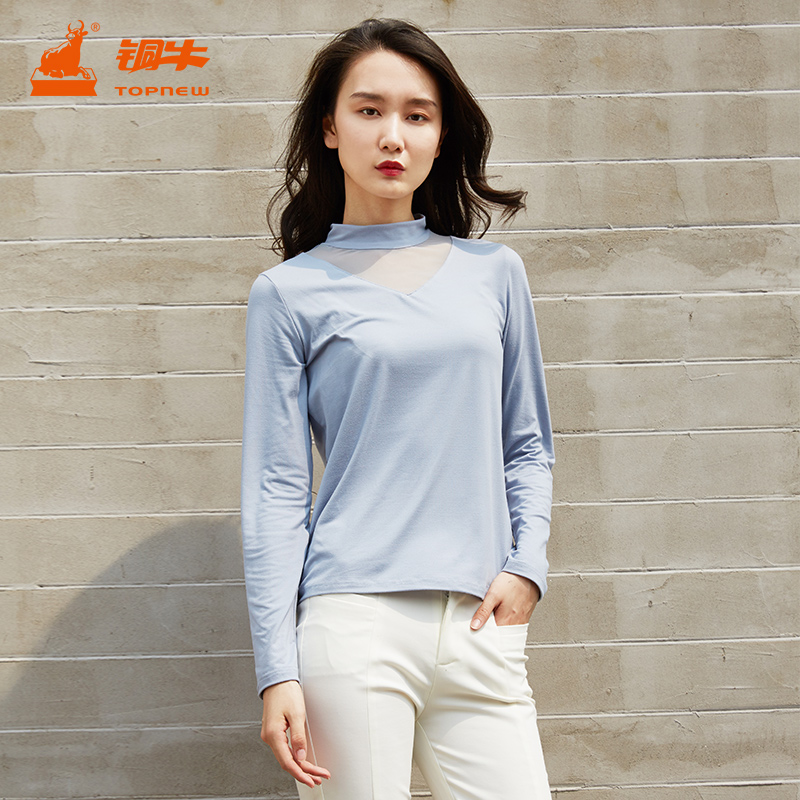 铜牛bless秋季新品时尚风打底衫